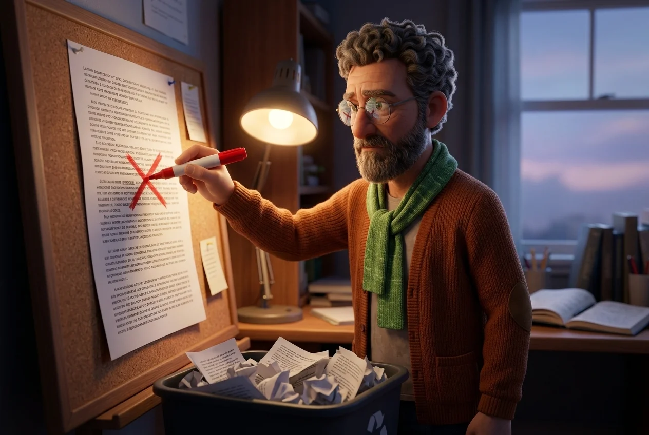 MOSS strikes a word out of a pinned page